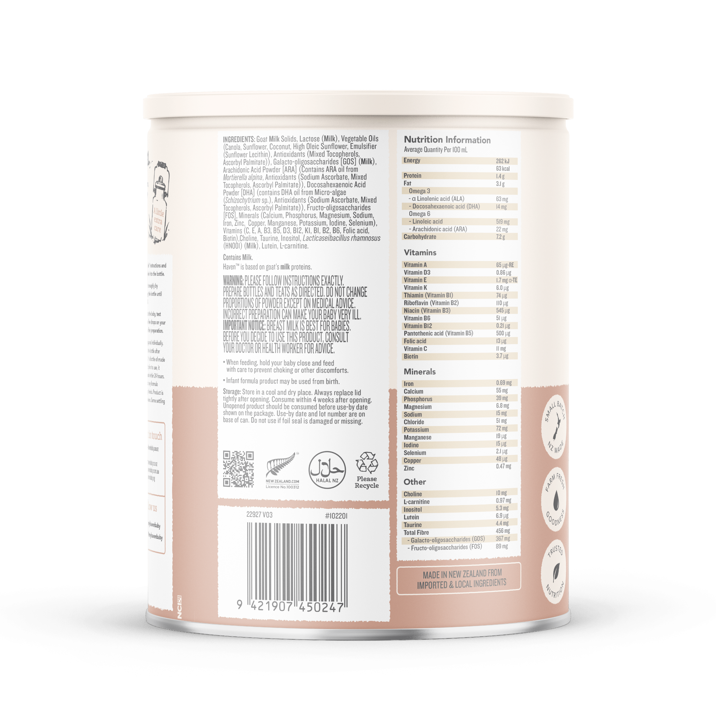 Haven Goat Infant Formula