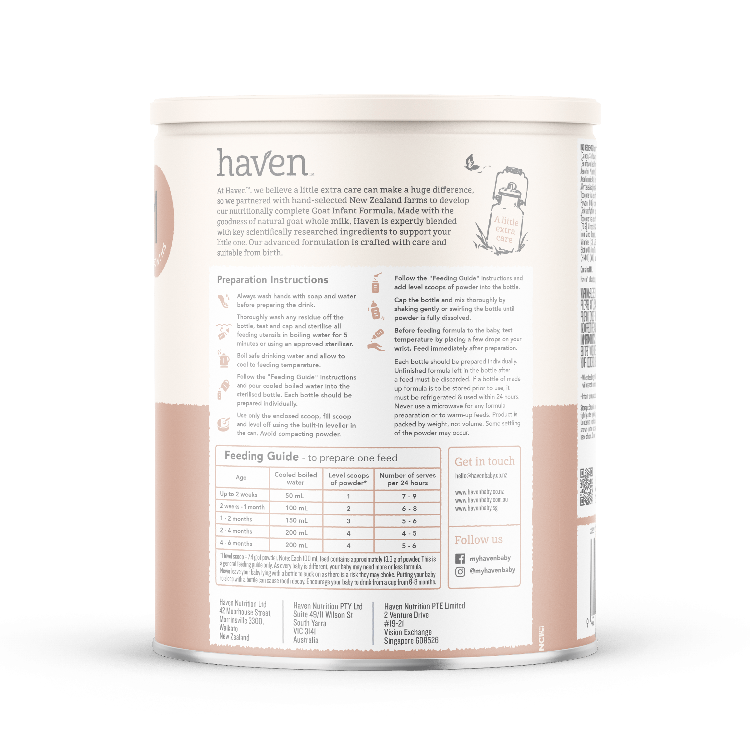 Haven Goat Infant Formula