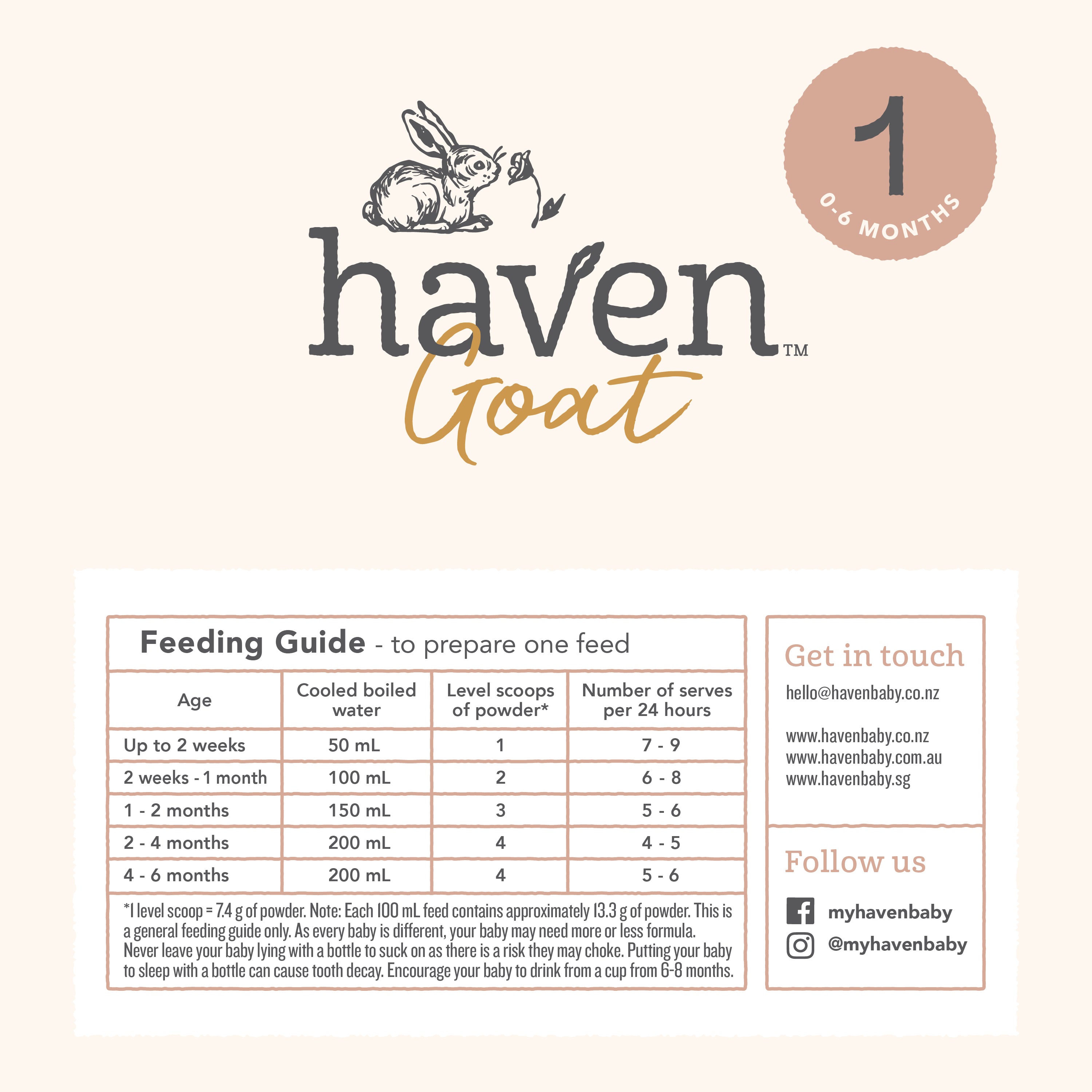Haven Goat Infant Formula
